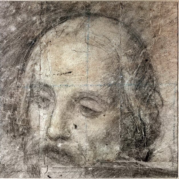 San Giuseppe - 1884 - carboncino su carta cm. 21x21 - coll. privata